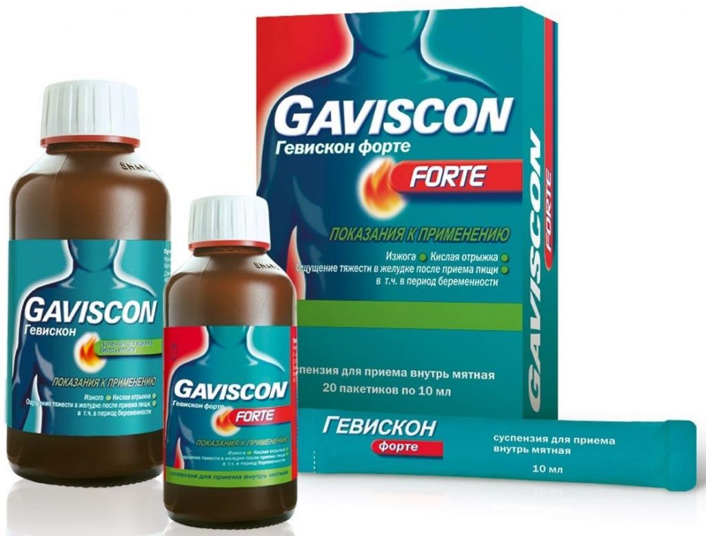 Гевискон, Gaviscon, кальция карбонат, натрия гидрокарбонат, натрия ...