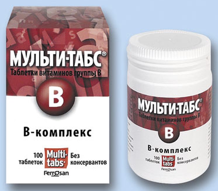 Мульти-табс В-Комплекс, Multi-Tabs B-Complex, поливитамины, мультитабс .