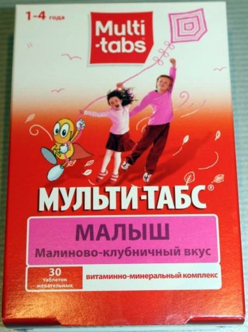 Мульти-табс Малыш, Multi-Tabs Kid, поливитамины, минералы, мультитабс .