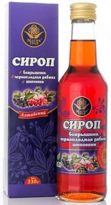 Сироп боярышник, рябина черноплодная, шиповник