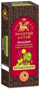 Золотой Алтай Бальзам бронхонорм с подорожником и мать-и-мачехой