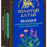 Золотой Алтай бальзам мужская сила с левзеей сафлоровидной и красным корнем