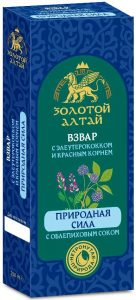 Золотой Алтай взвар природная сила облепиха сок+элеутерококк+красный корень