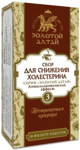 Золотой Алтай снижение холестерина сбор №3 антисклероз