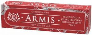 Армис зубная паста отбеливающая корица и мята