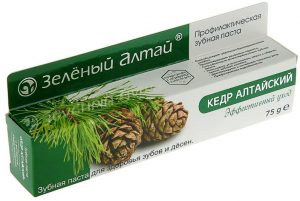 Зеленый Алтай зубная паста кедр алтайский