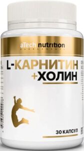 L-карнитин+холин капсулы atech nutrition