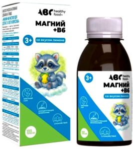 АВС хэлси фуд магний+в6 сироп для детей и взрослых